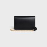 WALLET ON CHAIN MARGO IN SHINY CALFSKIN BLACK - Image 3